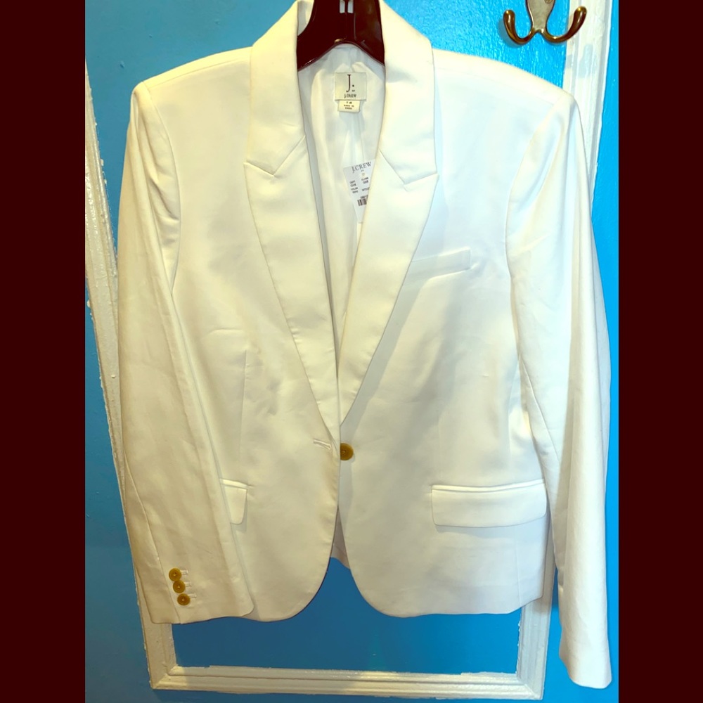 J Crew White Blazer